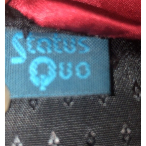 Status Quo Men's Paisley Patch Block Medallion 100% Silk Multi Color Necktie 57" - Picture 5 of 10